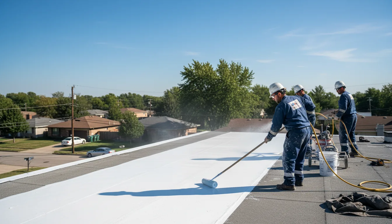 Commercial roof coating in Bloomsbury, NJ near me